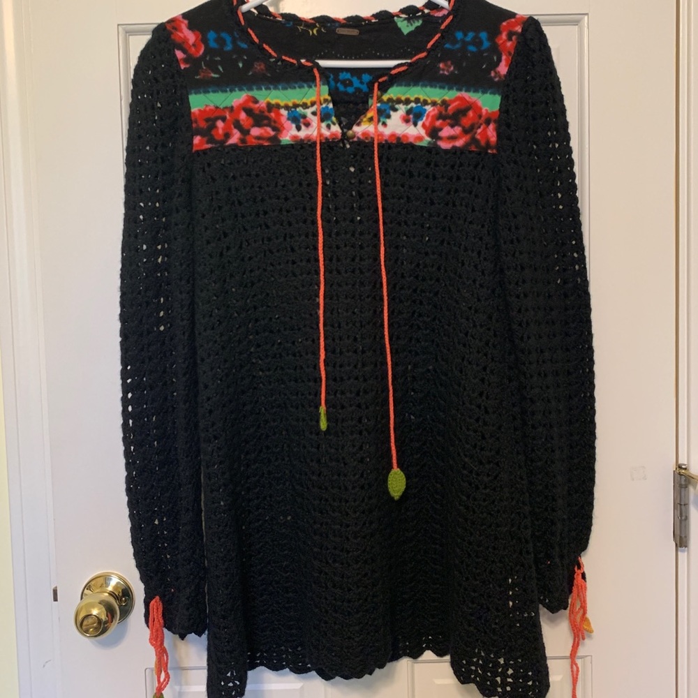 Free People vintage knit tunic